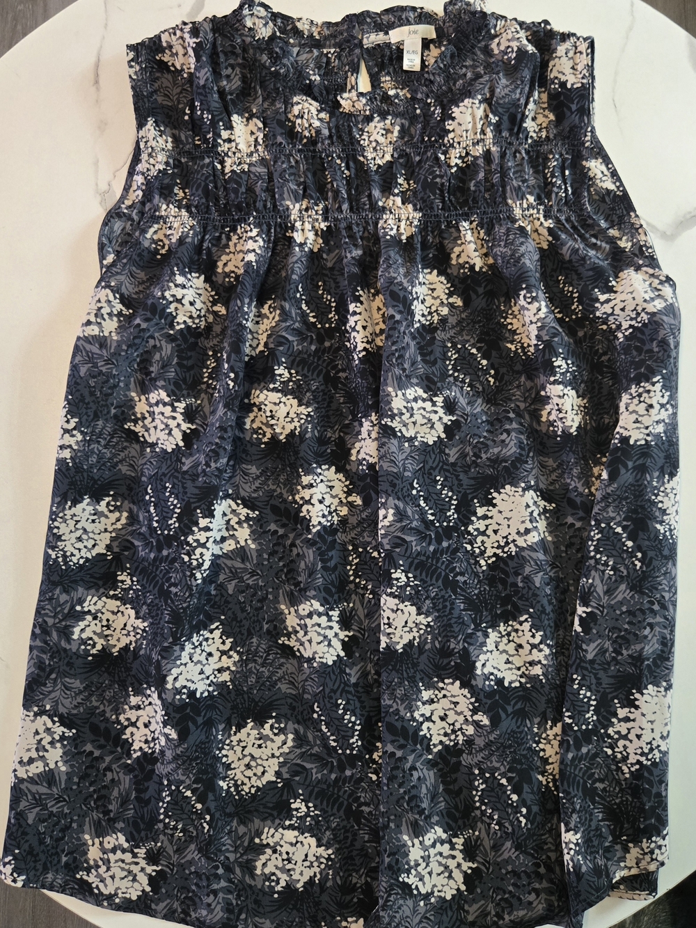 Joie Floral Blouse Women’s Size XL Boho Flowy Lightweight Polyester Top”